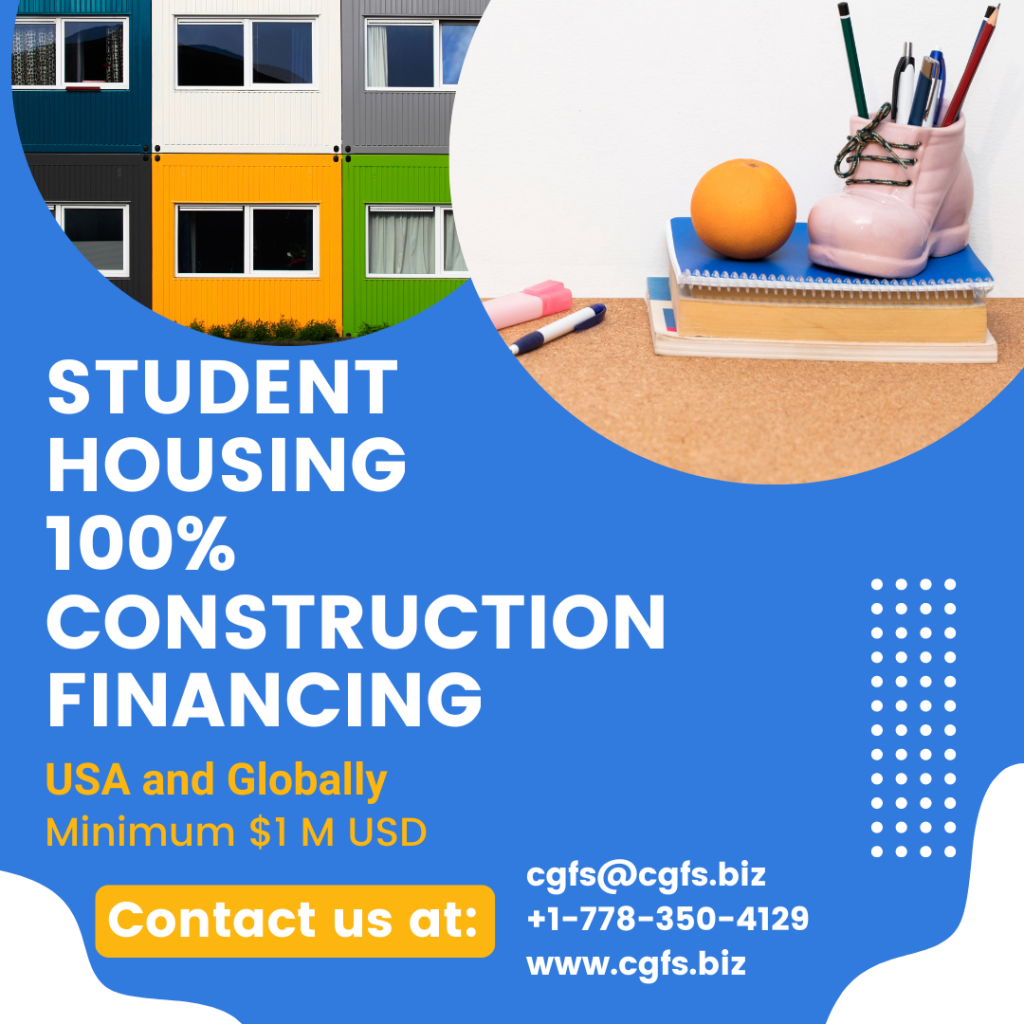 Student Housing 100% Construction Financing
