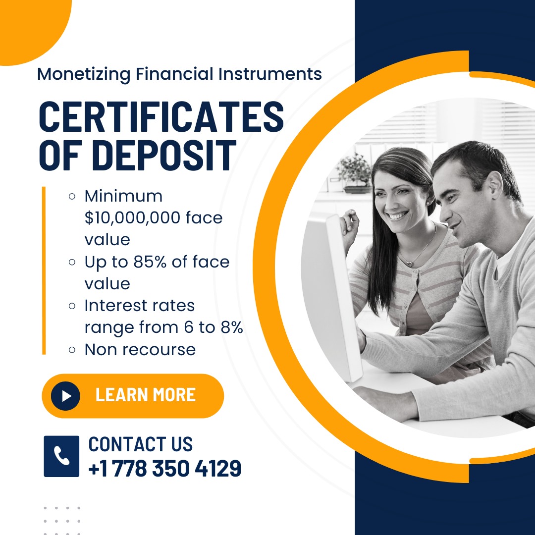 Monetizing Certificates of Deposit