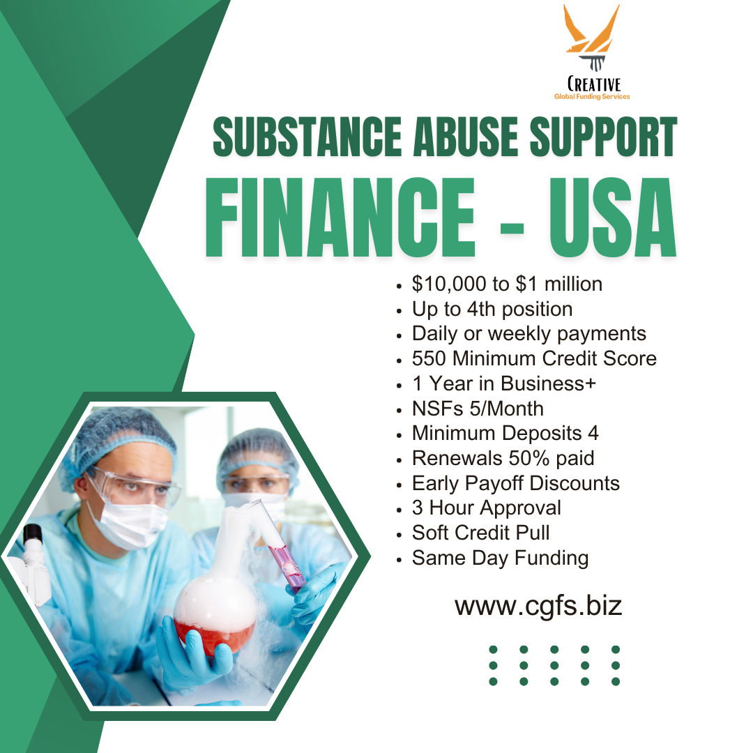 Substance Abuse Finance Available - USA